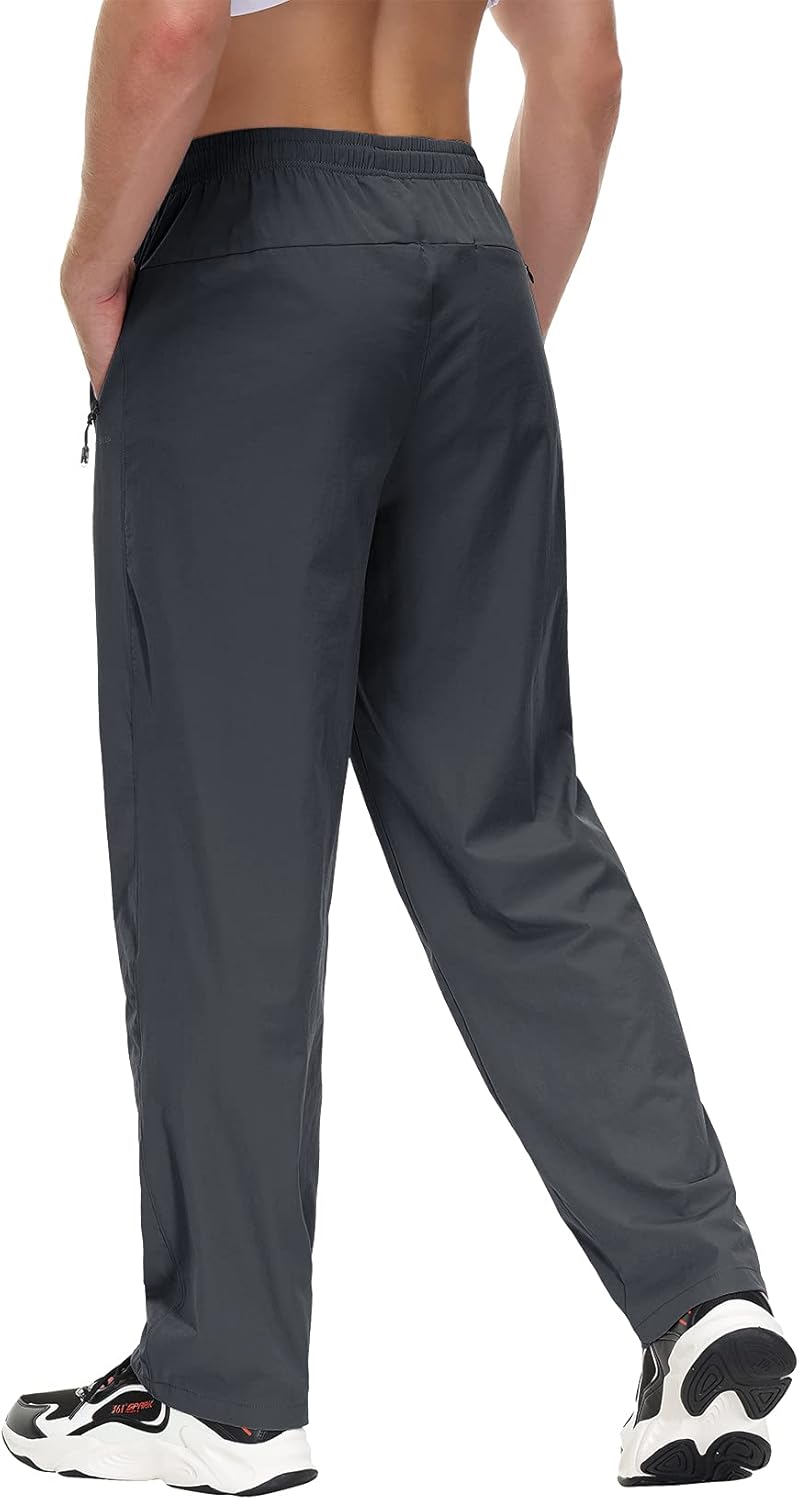 Butrends Herren Wanderhose Leicht Outdoorhose Workout-Laufhosen Atmungsaktive Sporthose XS Dunkelgra