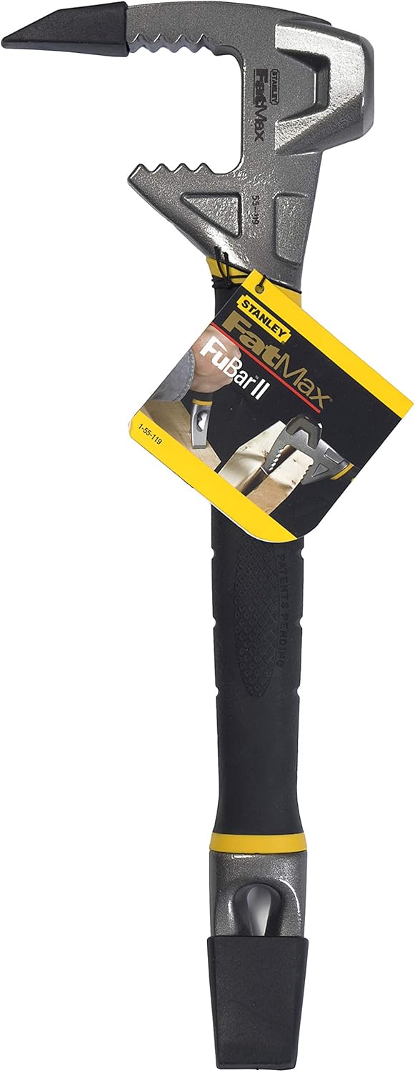 Stanley FatMax Fubar II Abbruchwerkzeug (4-in-1 Werkzeug, Nagelschlitz, Backen für Hölzer, Stemmeise