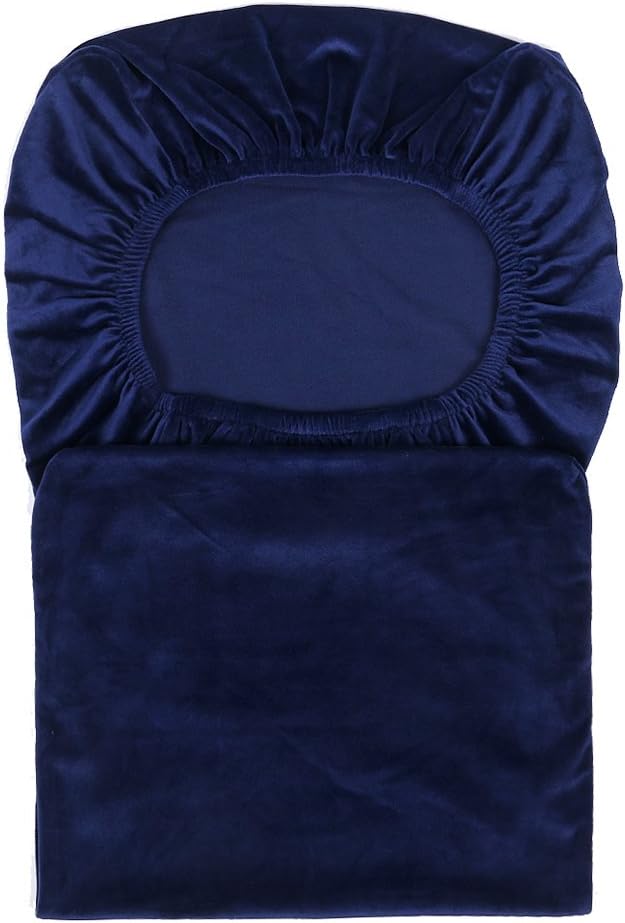 Homaxy Velvet Stuhlhussen 4er Set, Stretch Esszimmerstuhl Hussen, Spandex Plüsch Stuhlbezug Grosses