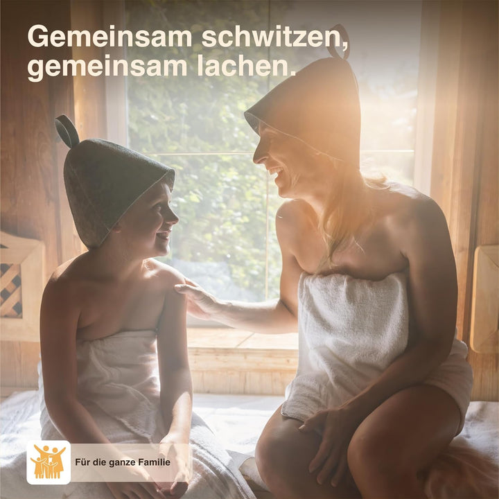 Saunahut (Saunamütze) aus hochwertige Merinowolle – Gestrickt &amp; nahtlos – Besonders leicht, weich &amp;