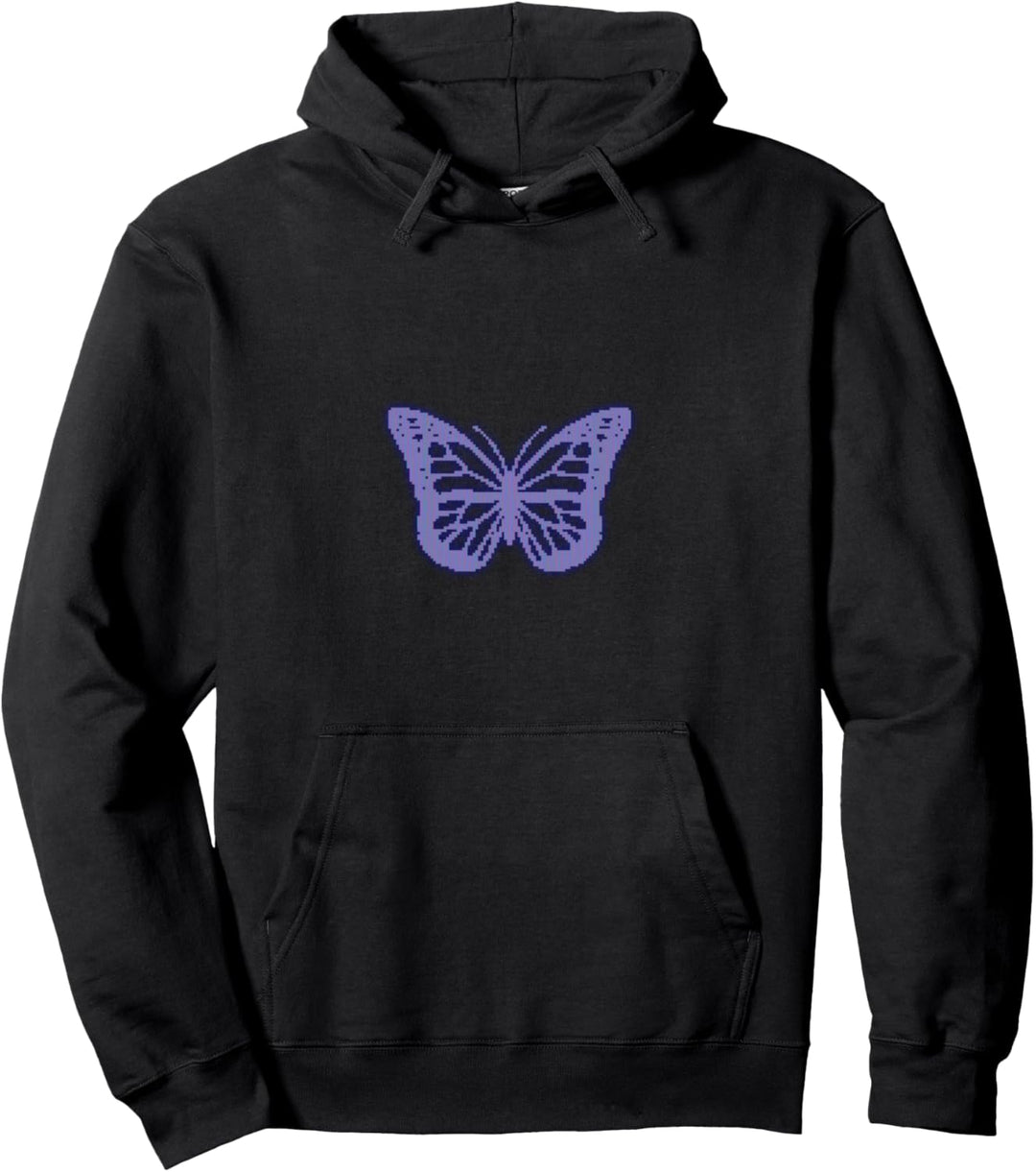Kassette Futurismus Schmetterling Retro Futurismus Vaporwave Pullover Hoodie