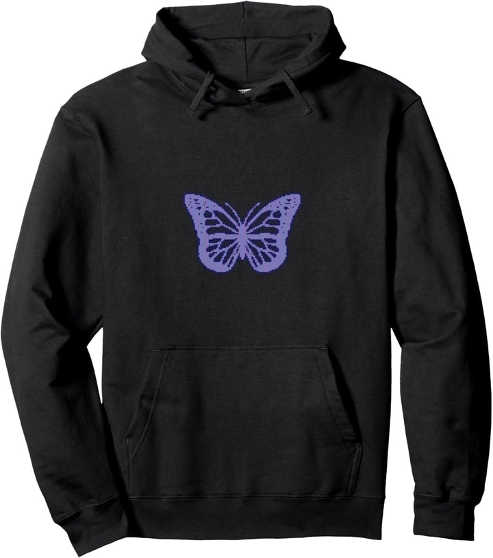 Kassette Futurismus Schmetterling Retro Futurismus Vaporwave Pullover Hoodie