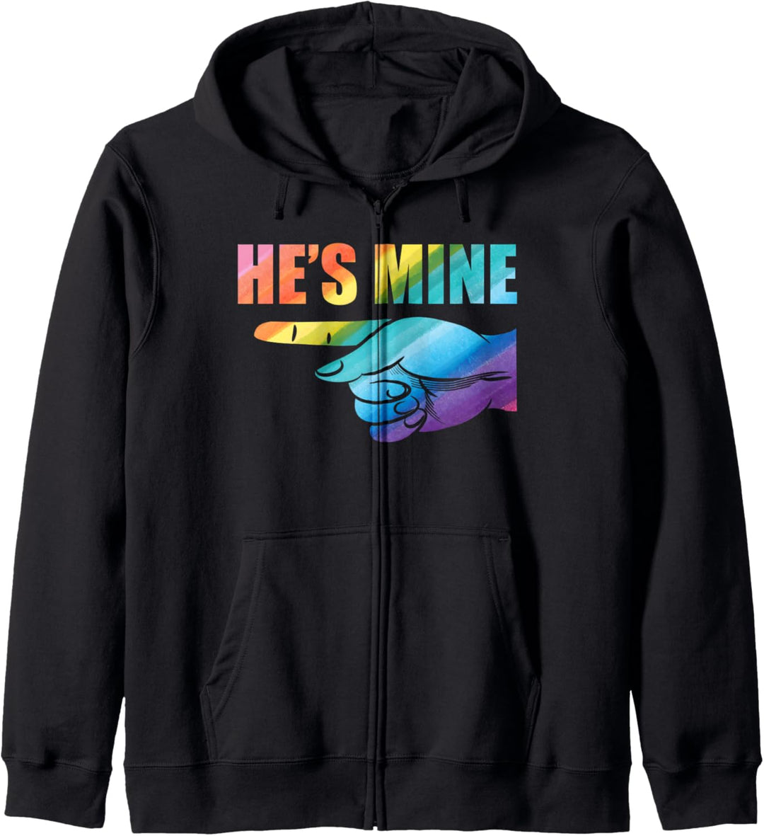 I'm His He's Mine LGBT Valentinstag 14. Februar Geschenk Kapuzenjacke