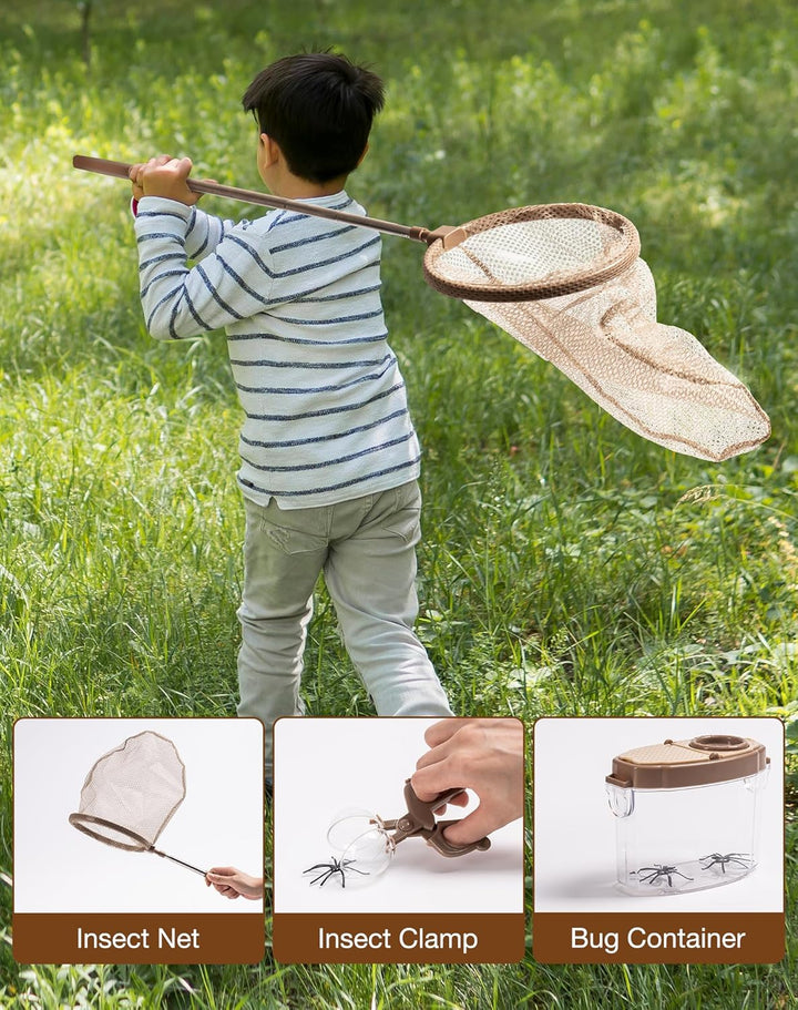 ROBOTIME Kids Explore Kit & Bug Catcher Kit, pädagogische Campingausrüstung für Kinder, Outdoor-Erku