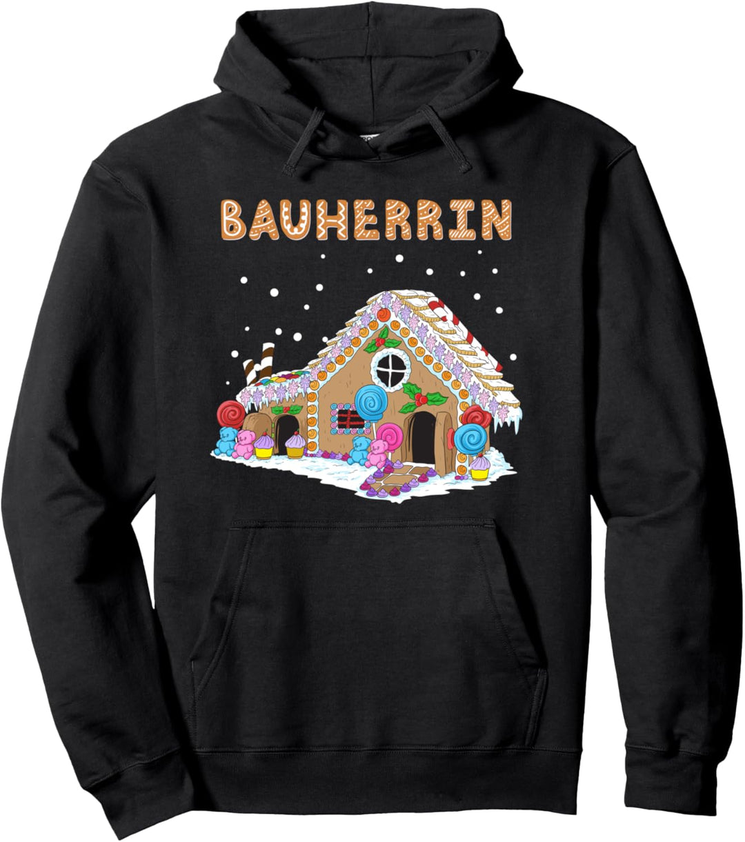 Lustiges Bauherrin Lebkuchenhaus Weihnachten Geschenk Pullover Hoodie
