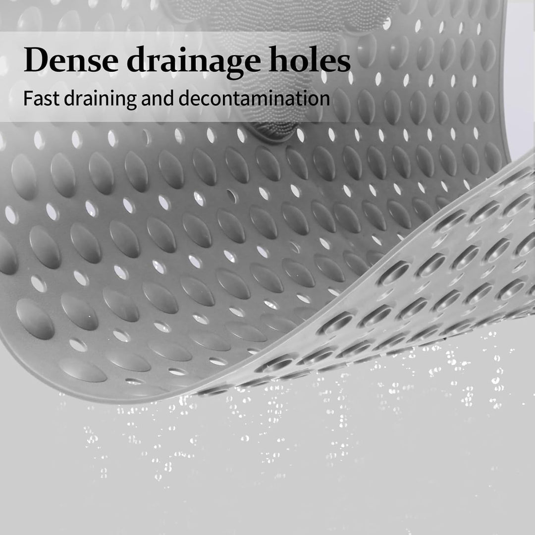 Duschmatte rutschfest 80x80cm,Antirutschmatte Dusche mit Ablauflöchern,Duscheinlage rutschfest mit S