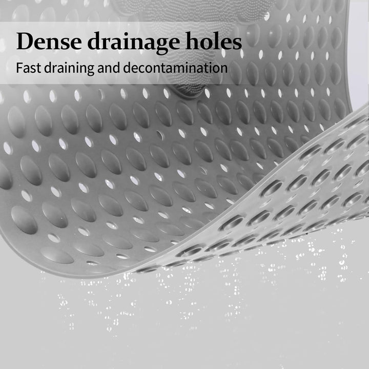 Duschmatte rutschfest 80x80cm,Antirutschmatte Dusche mit Ablauflöchern,Duscheinlage rutschfest mit S