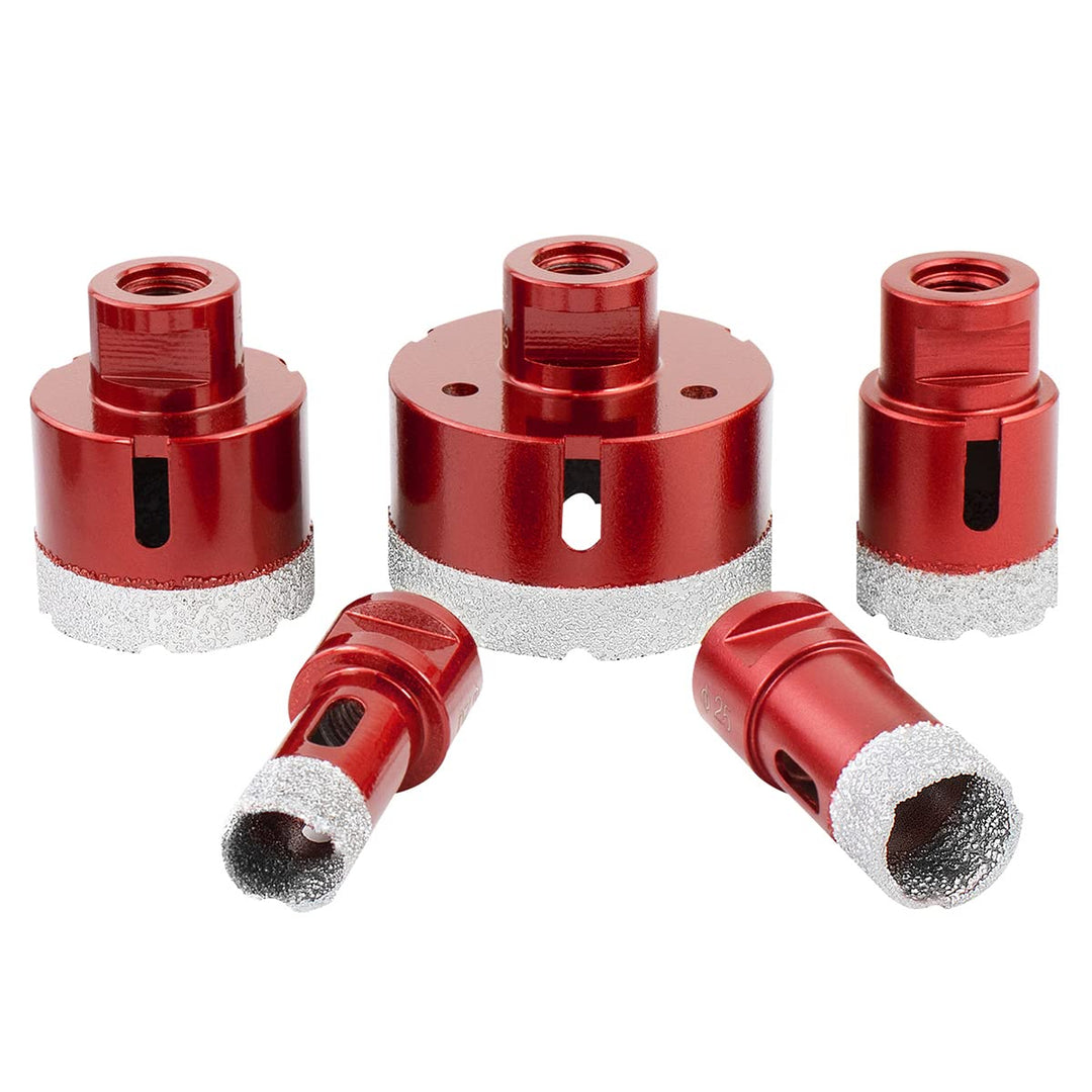 Meccion Diamant Lochsäge Bohrkrone M14 Set 20/25/35/50/68mm Winkelschleifer Diamantbohrkrone für Fli