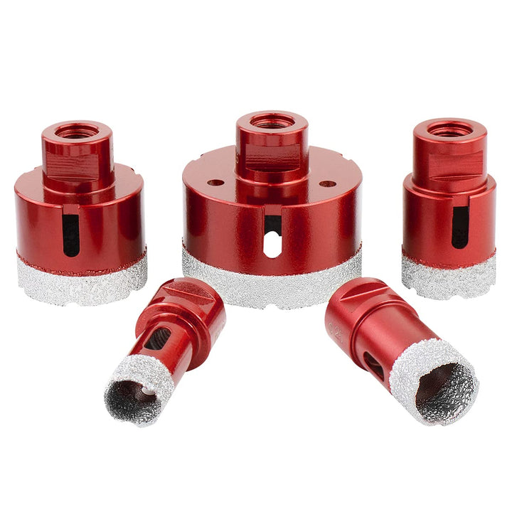 Meccion Diamant Lochsäge Bohrkrone M14 Set 20/25/35/50/68mm Winkelschleifer Diamantbohrkrone für Fli