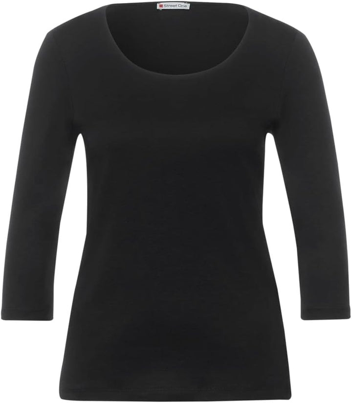 Street One Damen Style Pania T-Shirt 36 Schwarz Neu, 36 Schwarz Neu