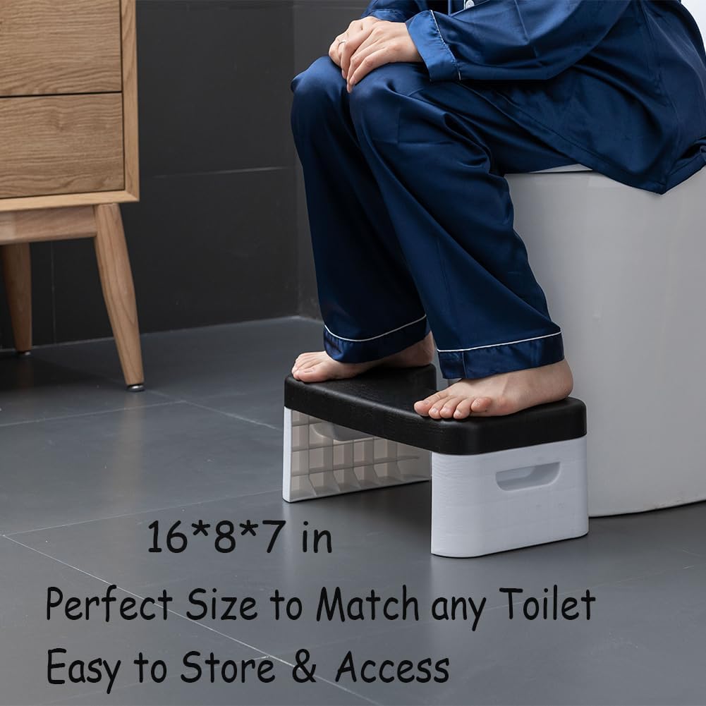 7 -Zoll -Toilettenhocker für Erwachsene und Kinder, abnehmbar und stapelbar, Badezimmer -Töpfchenstu