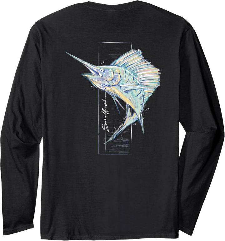 Marlin Sailfish Front and Back Langarmshirt