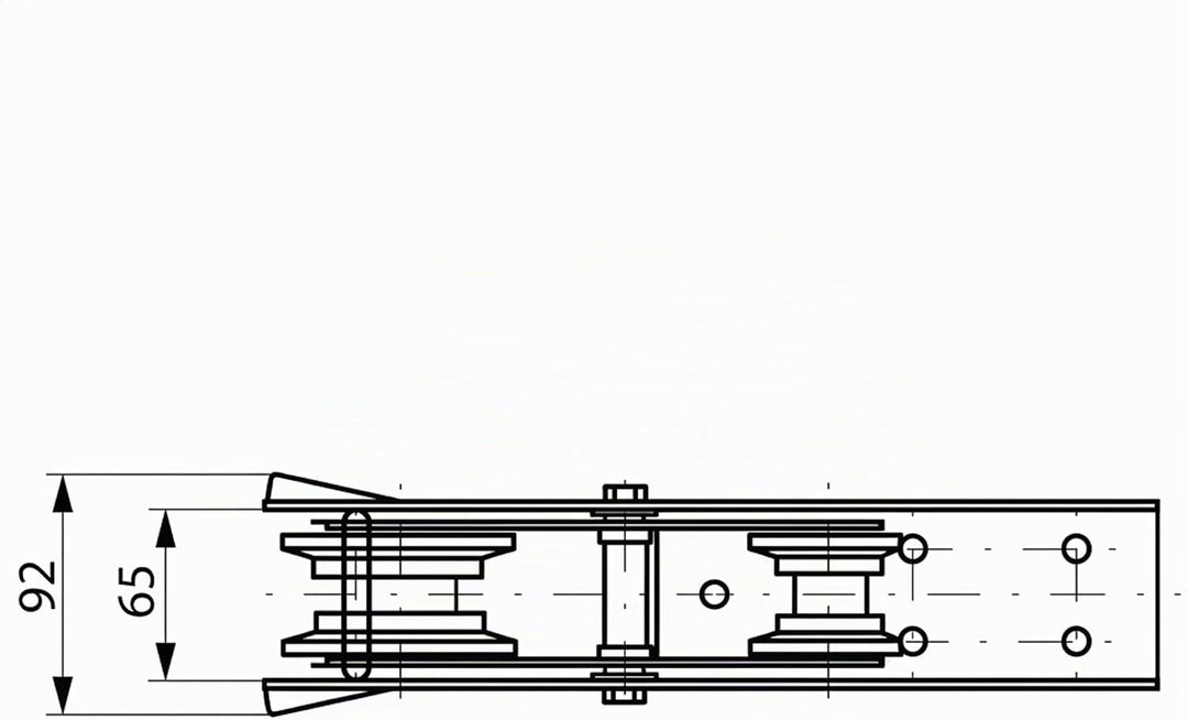 ARBO-INOX Anker Ankerrolle Bugrolle mit Wippe Edelstahl 33cm