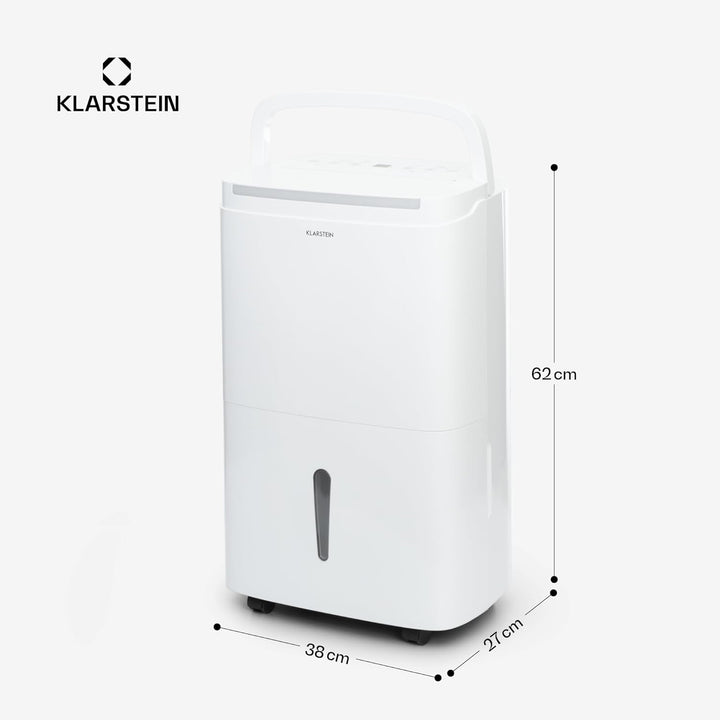 Klarstein DryFy Connect 40L Smart Luftentfeuchter, 40L/24h, WiFi App Steuerung, 7L Tank, Automatisch