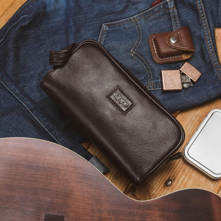 Zippo Herren Kulturbeutel Mokka Geldbörse Braun (Mokka)