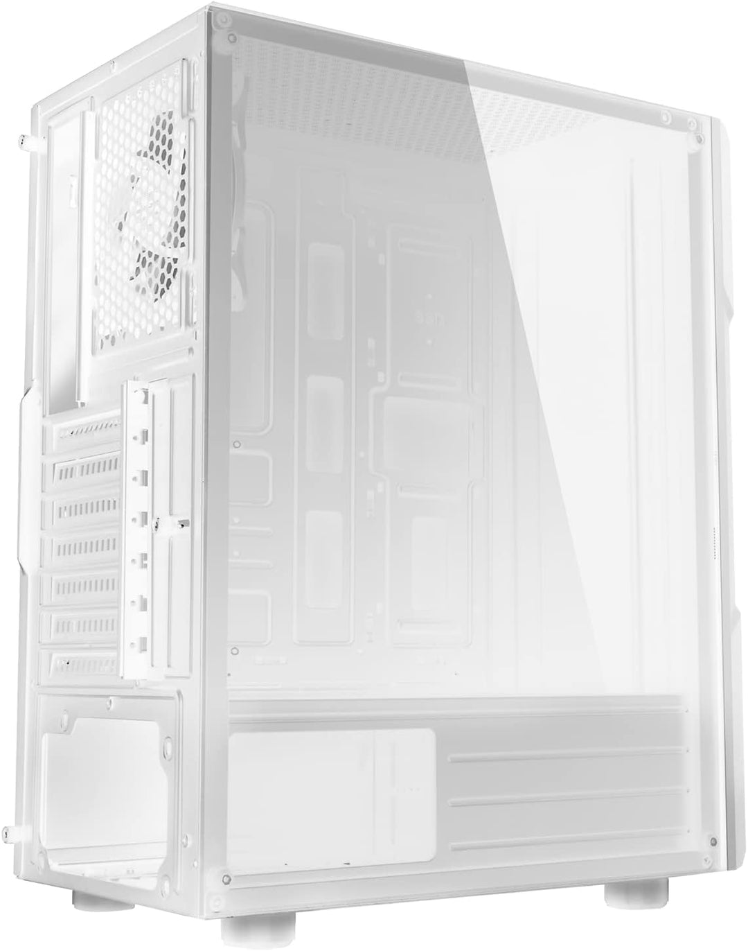 Spirit of Gamer - Clone III | PC Gehäuse Weiss RGB | Kompatibel ATX/mATX/ITX | Leerer Gaming Tower m