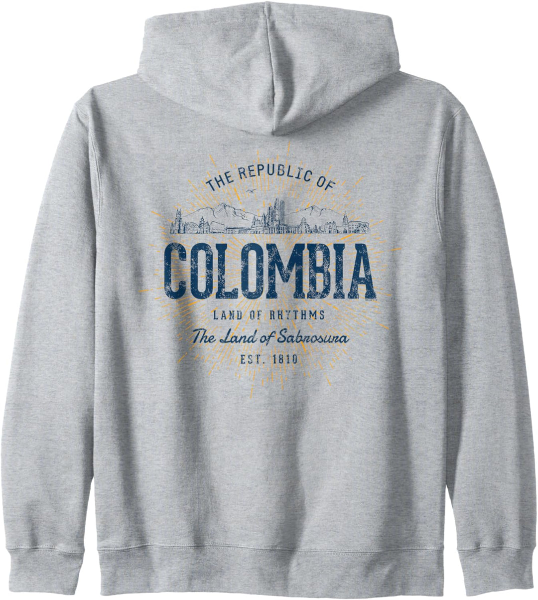 Colombia Retro Stil Vintage Kolumbien Kapuzenjacke