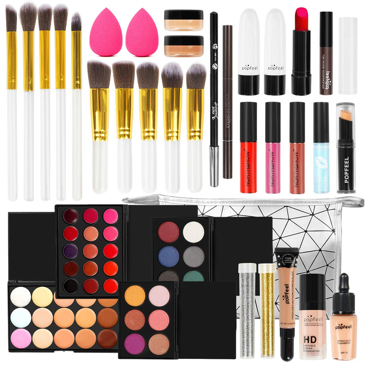 FantasyDay Multifunktions Exquisite Kosmetik Geschenkset Make-up Schmink Kit für Gesicht, Augen und