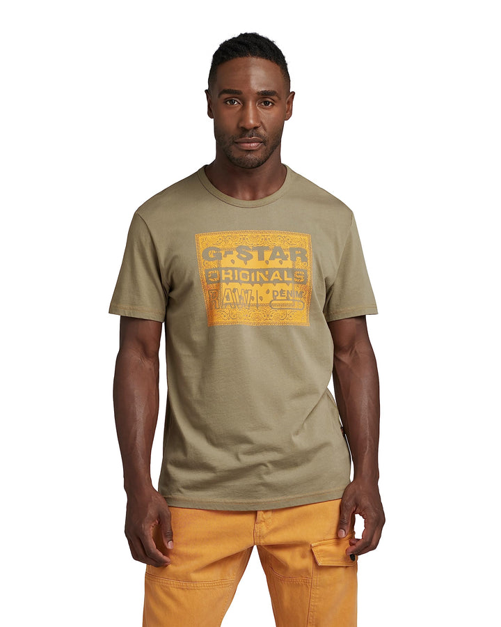 G-STAR RAW Damen Originals Label Regular T-Shirt M Grün (Shamrock D23158-336-2199), M Grün (Sha