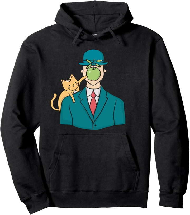 Komisch Katze Malerei Kunst Parodie Der Menschensohn Pullover Hoodie