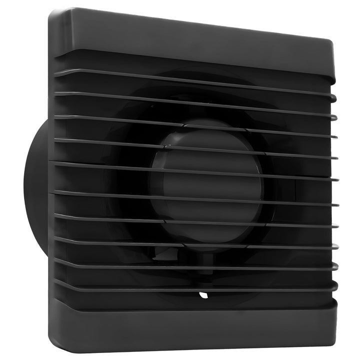 MKK Badlüfter 80mm Wandmontage Leise Lüfter Badventilator Wohnraumlüfter Schwarz (Standard), Standar