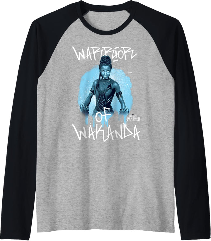Marvel Black Panther Avengers Shuri Painted Raglan