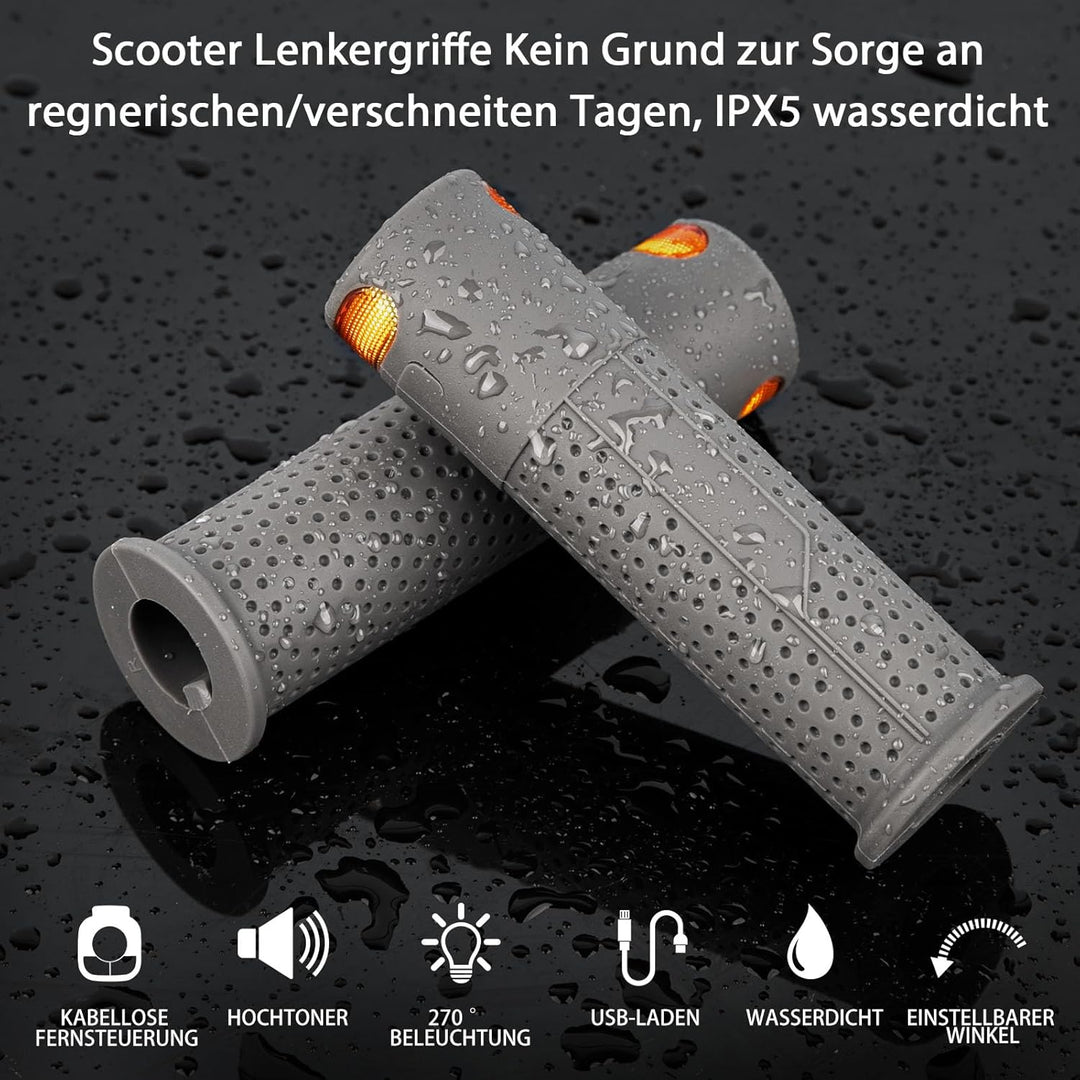 Scooter Blinklicht Griff E Scooter Blinker, Lenkerleuchte Licht Warnleuchte Scooter-Ersatzhandgriff