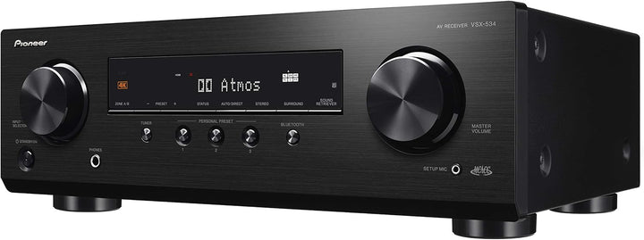 Pioneer VSX-534D(B) Receiver (5x150 Watt, Dolby Atmos, DTS:X, MCACC, Advanced Sound Retriever, AM/FM
