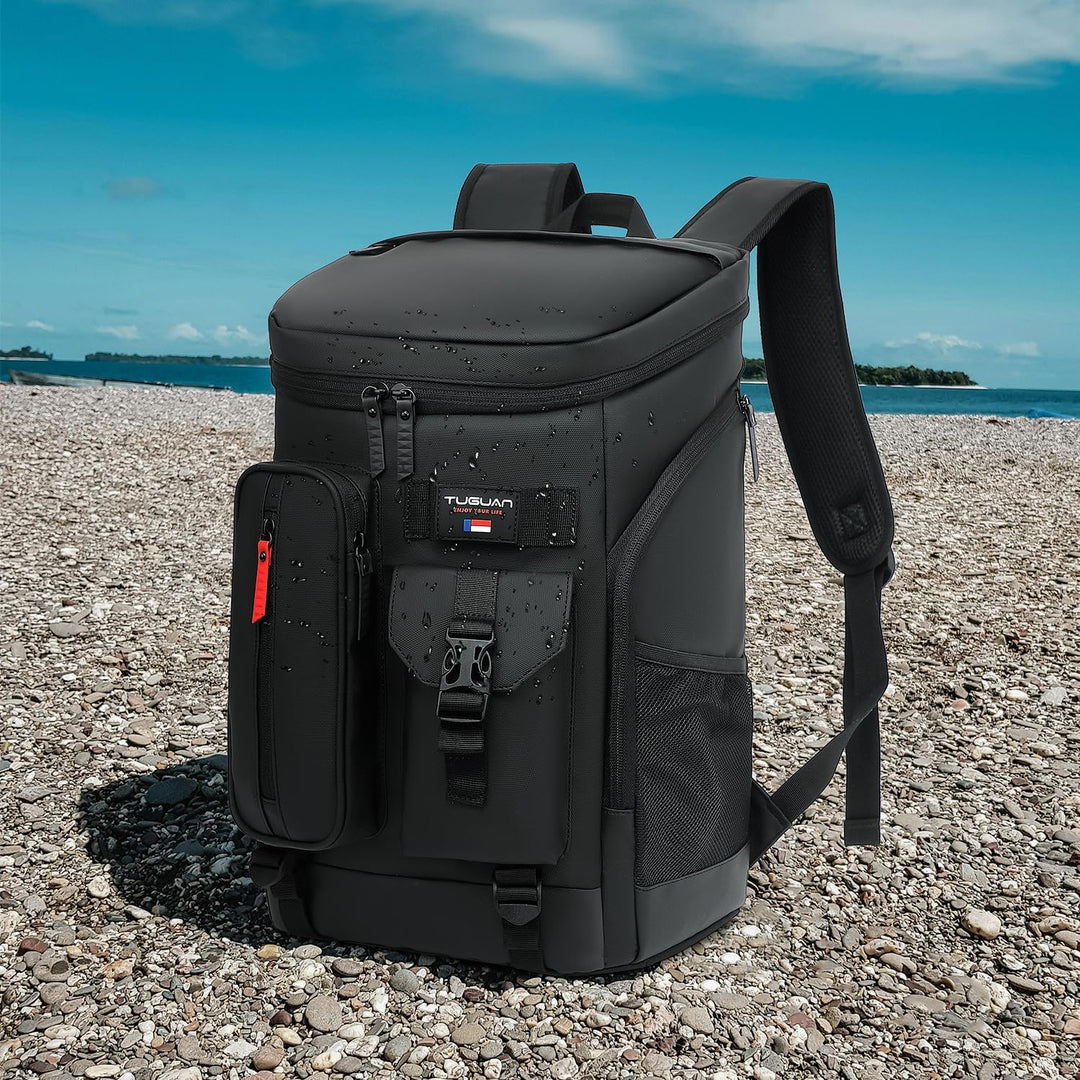 TUGUAN Kühlrucksack 30L Gross Kühltasche Picknickrucksack Isolierte Thermo Rucksack für Camping, Wan