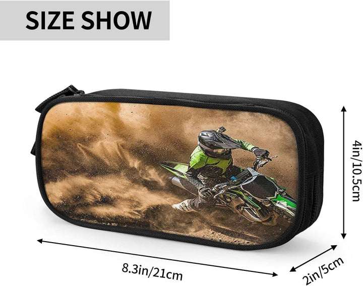 Federmäppchen Mäppchen Motocross Dirtbike 013 Federtaschen Stiftetasche Geeignet für Schule Büro Jun