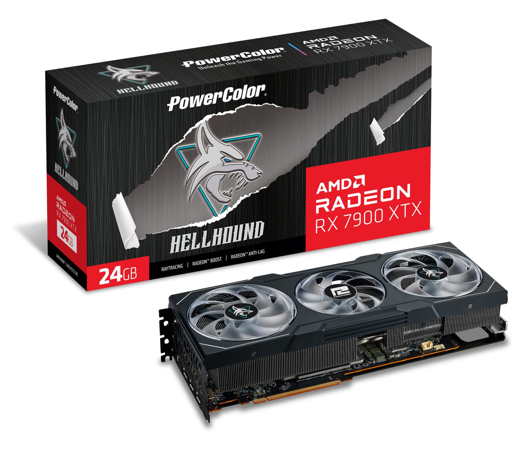 PowerColor Hellhound AMD Radeon RX 7900 XTX Grafikkarte 7900XTX Hellhound, 7900XTX Hellhound