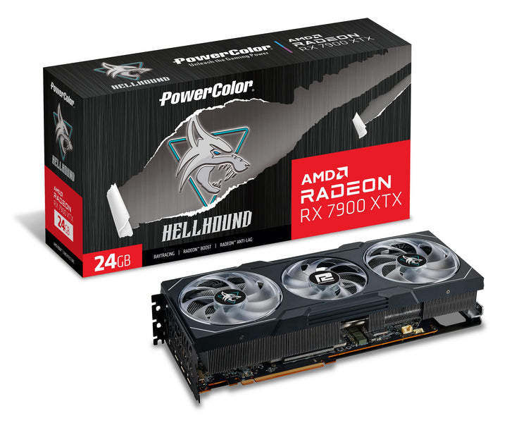 PowerColor Hellhound AMD Radeon RX 7900 XTX Grafikkarte 7900XTX Hellhound, 7900XTX Hellhound