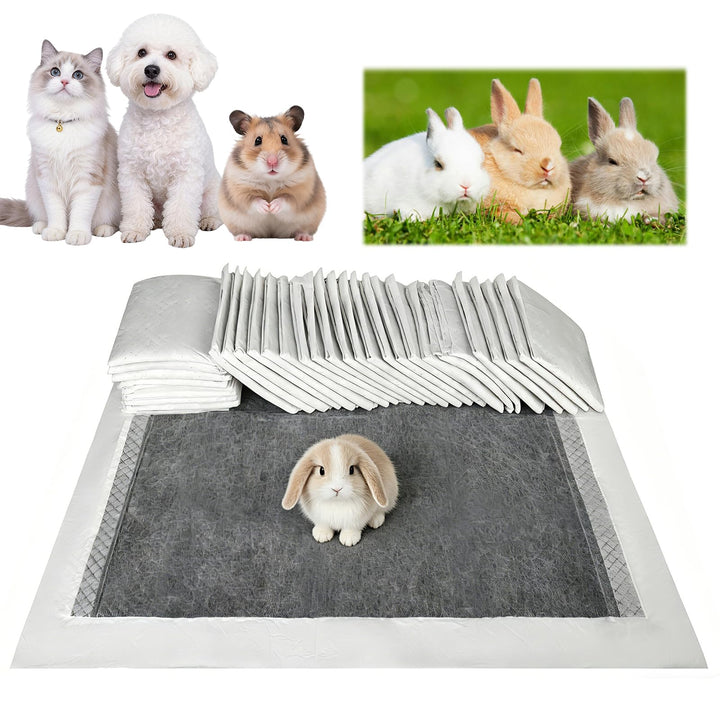 50 Stück Pipipads Meerschweinchen, PIPI Matten für Kaninchen, Einweg-Pinkelunterlagen für Haustiere,