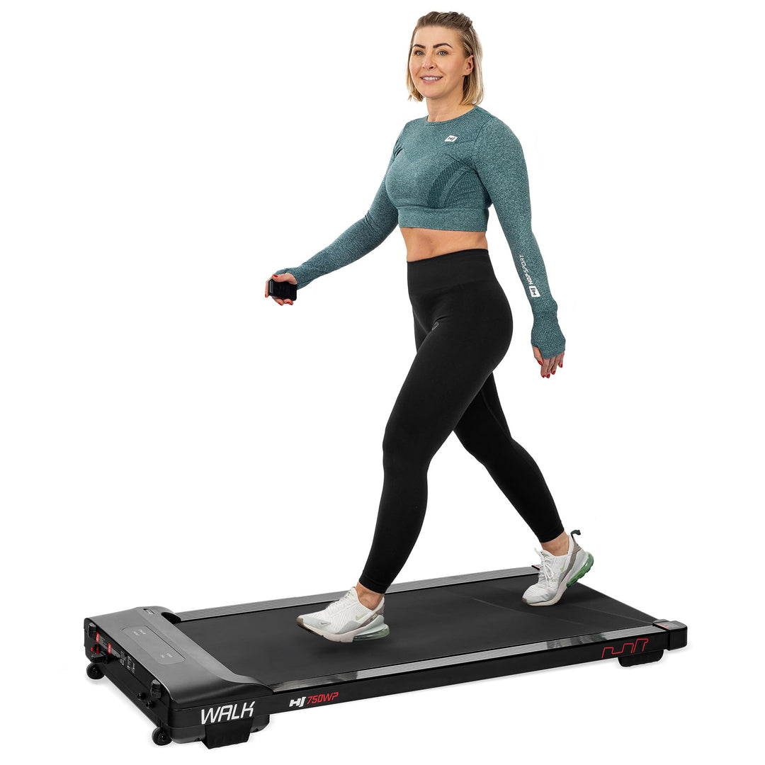 Hop-Sport Laufband HS-750WP Walk, Walking Pad - Geschwindigkeit bis 6 km/h, Lauffläche 45x110 cm, 2,