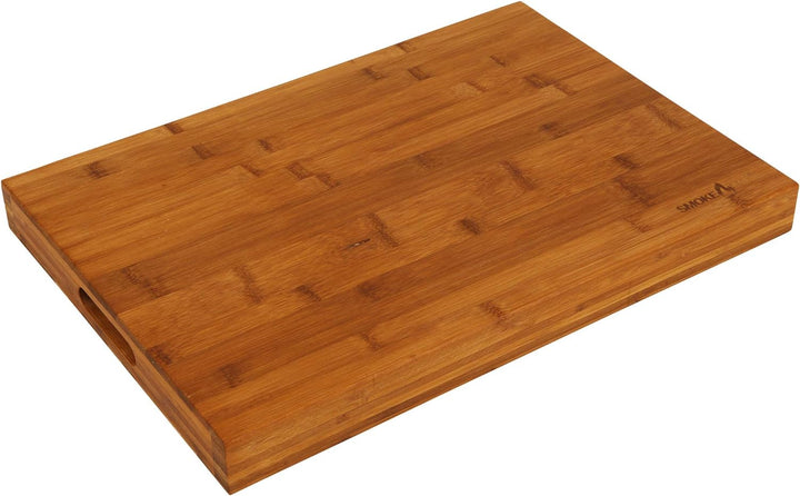 smokemax 2-1 60er Bambus Holzblock Schneidebrett & Servierbrett in Einem Bambusblock 2-1 60er Giga,
