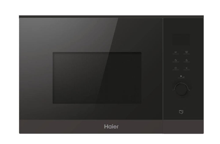Haier SERIE 4 HWO38MG6HXB Einbaumikrowelle mit Grill/Nische 38 cm / 8 Leistungsstufen inkl. Grill, S
