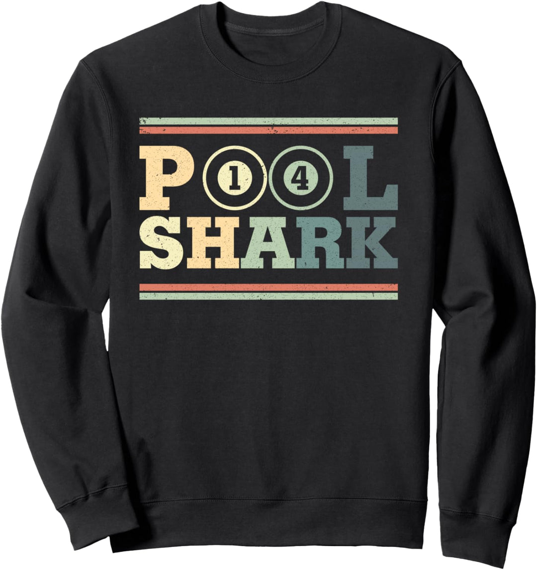 Vintage Retro Pool Billiards Player Gift Idea Sweatshirt