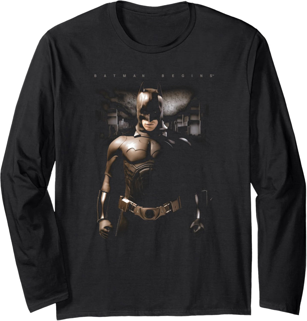 Batman Begins Gotham Bats Langarmshirt