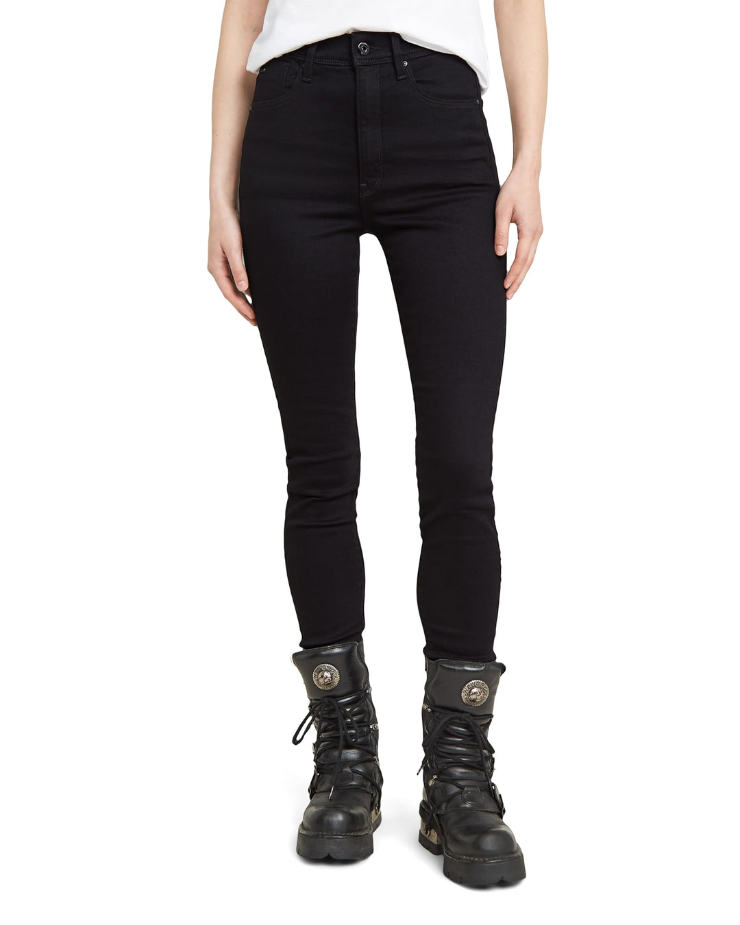 G-STAR RAW Damen Kafey Ultra High Skinny Jeans 24W / 30L Schwarz (Pitch Black D15578-b964-a810), 24W