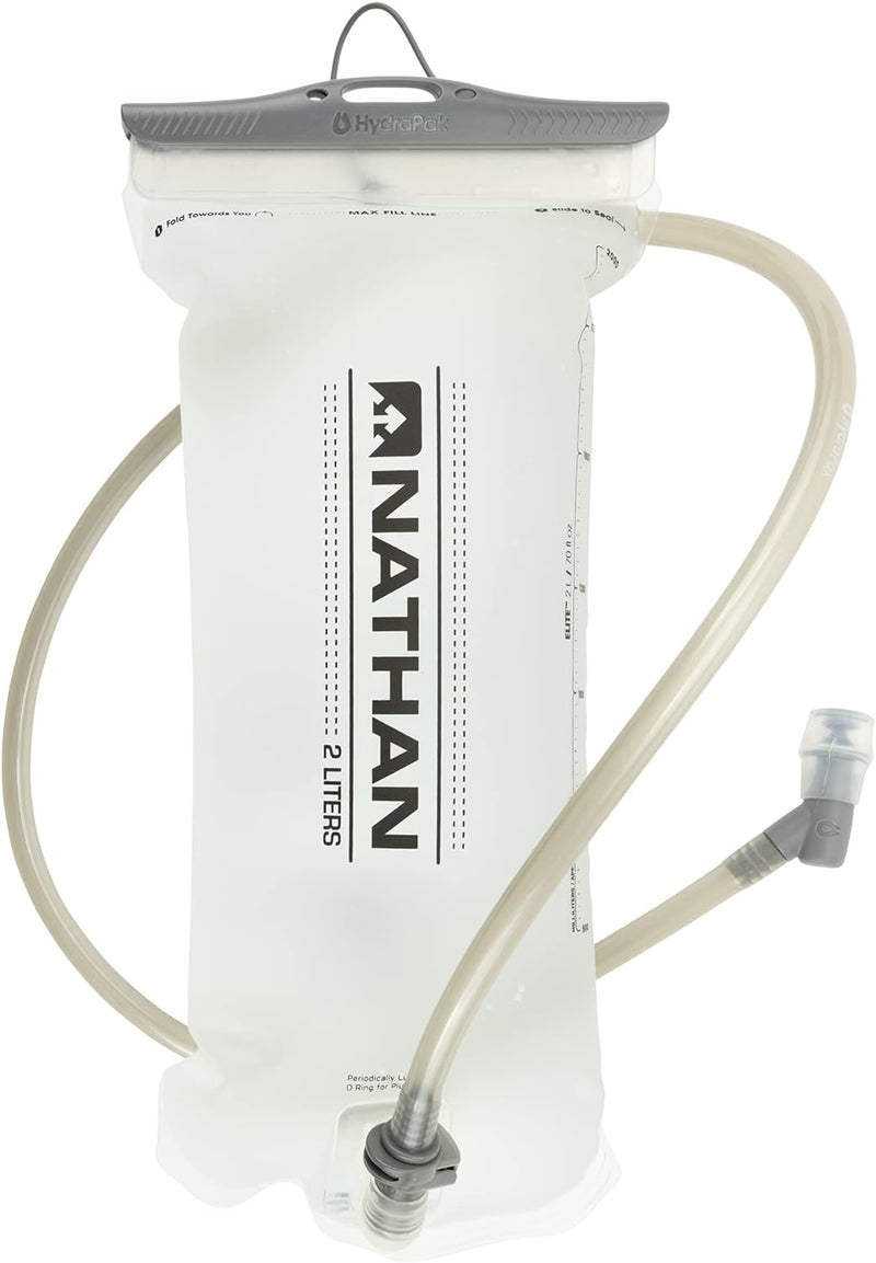 Nathan 2.0 Liter Hydration Bladder Packaged, Transparent, 2 Liter