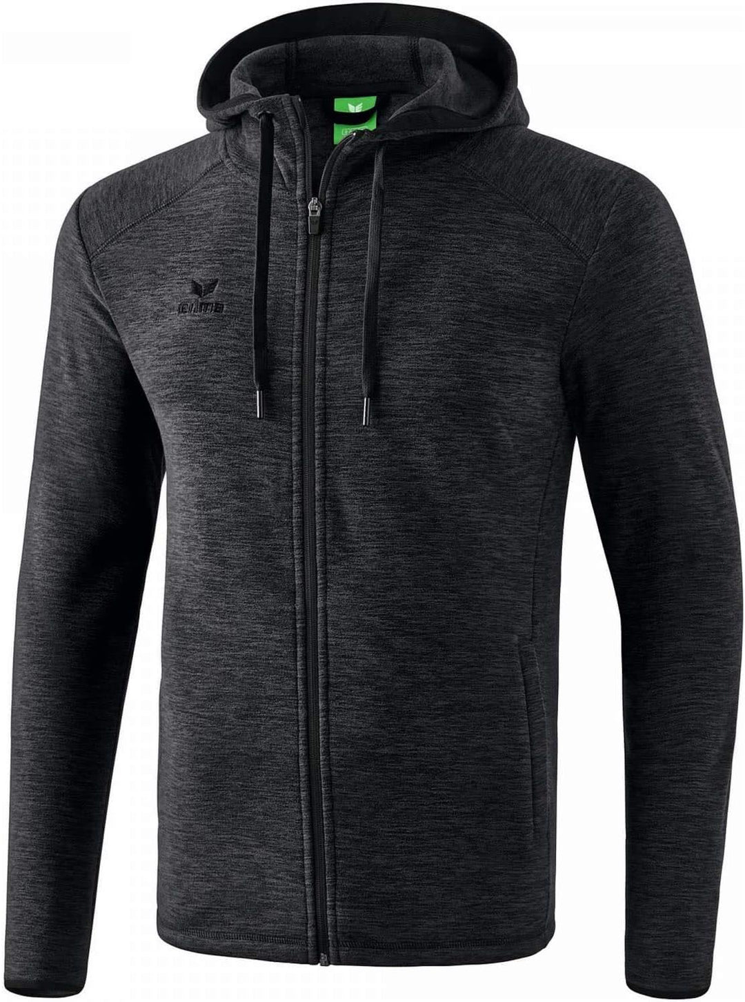 Erima Herren Fleecejacke, Polyester, Schwarz Melange, XL