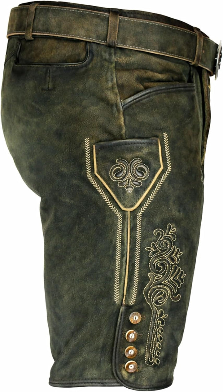 Maddox Herren Lederhose Ronn 50 Moor-antik W., 50 Moor-antik W.