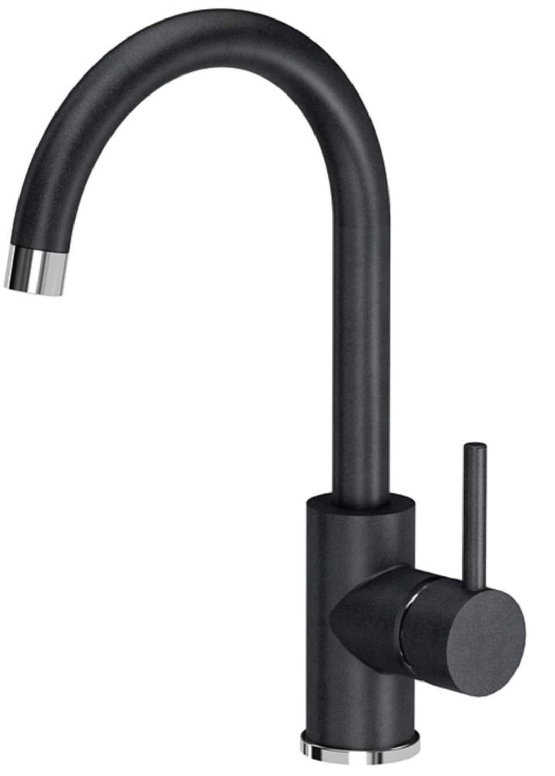 VBChome Spültischarmatur Schwarz 360°drehbar Granit gesprenkelt Wasserhahn Küchenarmatur Einhebel Sp