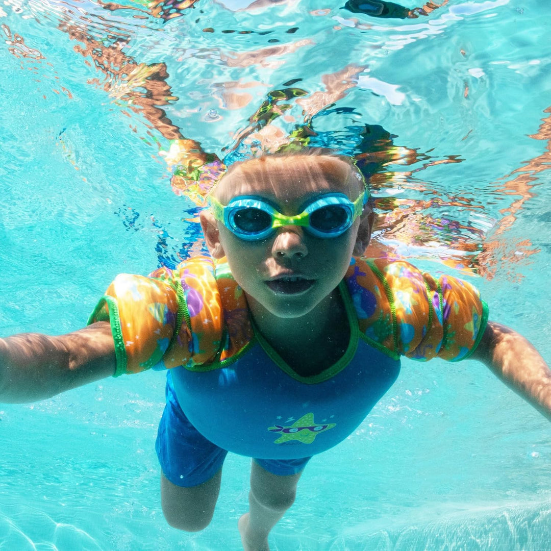 Zoggs Girls Water Wings Vest 1-2 Years / 11 - 15kg Blue, 1-2 Years / 11 - 15kg Blue