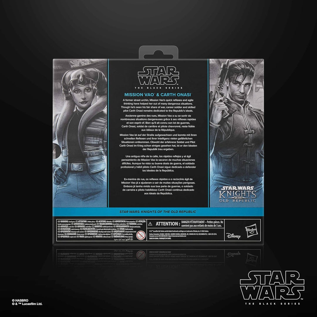 Star Wars The Black Series Mission Vao &amp; Carth Onasi, Knights of the Old Republic Premium Action-Fig
