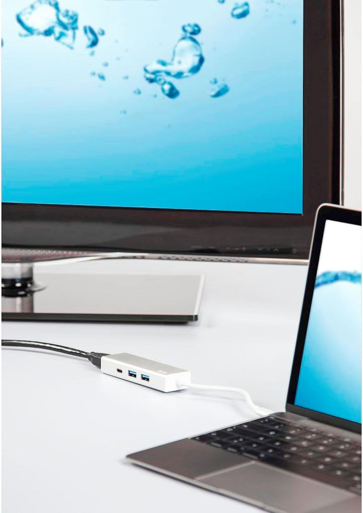 Hama USB 3.1 Type-C Hub, 3-fach, mit HDMI-Port (2x USB-A, 1x USB-C, 5 Gbit/s Super-Speed, 4k Ultra-H