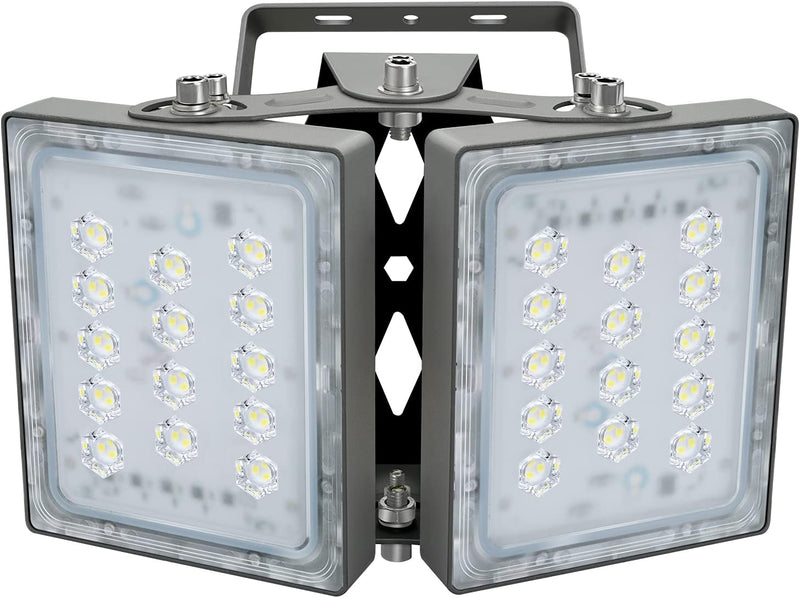 60W LED Flutlicht Aussen, 5400LM Superhell LED Fluter Flutlicht Aussenstrahler, IP65 Wasserfest, 500