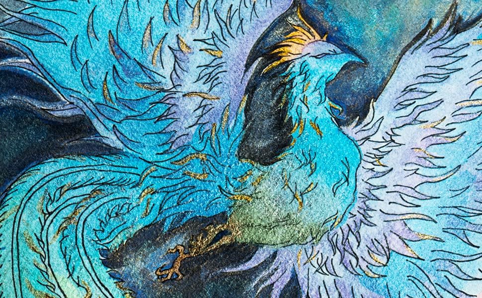 Aquarellfarben 24 Glitzer set, Paul Rubens Aquarell künstler-Klassen farben mit Malkasten, für Profi