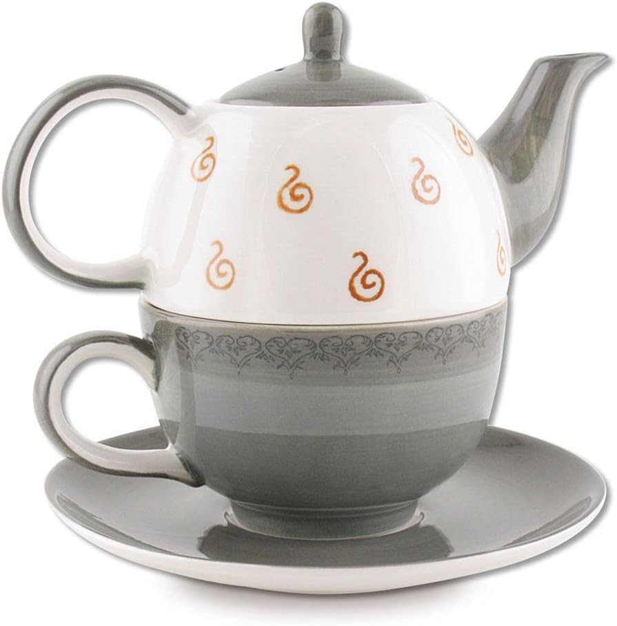 Mila Keramik Tee-Set: Tea for One, Oommh Katze Pure | MI-99402 | 4045303994027