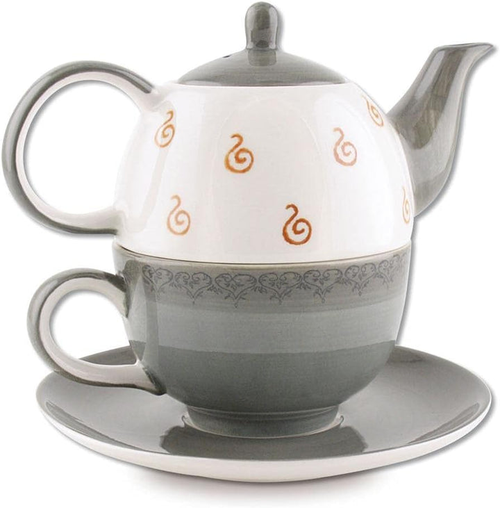 Mila Keramik Tee-Set: Tea for One, Oommh Katze Pure | MI-99402 | 4045303994027